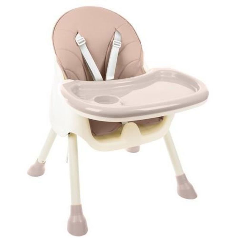 Jucarii, Copii si Bebe - Hrana si alaptare - Scaune de masa bebe - Scaun de masa pentru bebelusi, 3 in 1, roz, max 20 kg, 60x75x92 cm, Kruzzel - Infinity.ro
