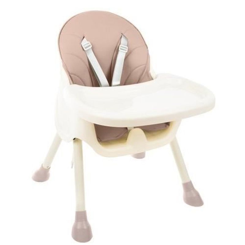 Jucarii, Copii si Bebe - Hrana si alaptare - Scaune de masa bebe - Scaun de masa pentru bebelusi, 3 in 1, roz, max 20 kg, 60x75x92 cm, Kruzzel - Infinity.ro