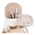Jucarii, Copii si Bebe - Hrana si alaptare - Scaune de masa bebe - Scaun de masa pentru bebelusi, 3 in 1, roz, max 20 kg, 60x75x92 cm, Kruzzel - Infinity.ro