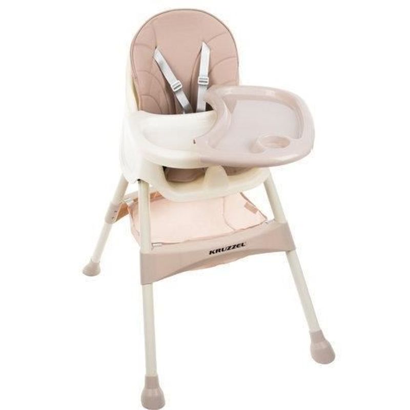 Jucarii, Copii si Bebe - Hrana si alaptare - Scaune de masa bebe - Scaun de masa pentru bebelusi, 3 in 1, roz, max 20 kg, 60x75x92 cm, Kruzzel - Infinity.ro
