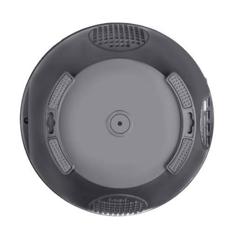 Casa si Gradina - Corpuri si surse de iluminat - Veioze si lampi - Lampi de veghe copii - Lampa de noptiera cu proiector, muzicala, LED, telecomanda, bluetooth, incarcare USB, negru, 17x13 cm, Isotrade - Infinity.ro