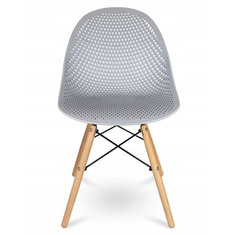 Casa si Gradina - Mobilier - Scaune si fotolii - Scaune - Scaun stil scandinav, PP, lemn, gri, 45x56x77 cm, Cava - Infinity.ro