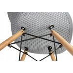 Casa si Gradina - Mobilier - Scaune si fotolii - Scaune - Scaun stil scandinav, PP, lemn, gri, 45x56x77 cm, Cava - Infinity.ro