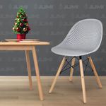 Casa si Gradina - Mobilier - Scaune si fotolii - Scaune - Scaun stil scandinav, PP, lemn, gri, 45x56x77 cm, Cava - Infinity.ro