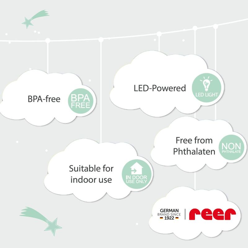 Casa si Gradina - Corpuri si surse de iluminat - Veioze si lampi - Lampi de veghe copii - Lampa de veghe cu LED, forma ursulet, alba, Lumilu Mini Zoo Bear, Reer 52330 - Infinity.ro