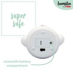 Casa si Gradina - Corpuri si surse de iluminat - Veioze si lampi - Lampi de veghe copii - Lampa de veghe cu LED, forma ursulet, alba, Lumilu Mini Zoo Bear, Reer 52330 - Infinity.ro