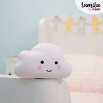 Casa si Gradina - Corpuri si surse de iluminat - Veioze si lampi - Lampi de veghe copii - Lampa de veghe cu LED, cu oprire cronometrata, forma nor, alba, Lumilu Sweet Dreams Cloud, Reer 52250 - Infinity.ro