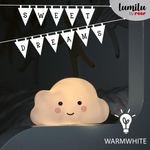 Casa si Gradina - Corpuri si surse de iluminat - Veioze si lampi - Lampi de veghe copii - Lampa de veghe cu LED, cu oprire cronometrata, forma nor, alba, Lumilu Sweet Dreams Cloud, Reer 52250 - Infinity.ro
