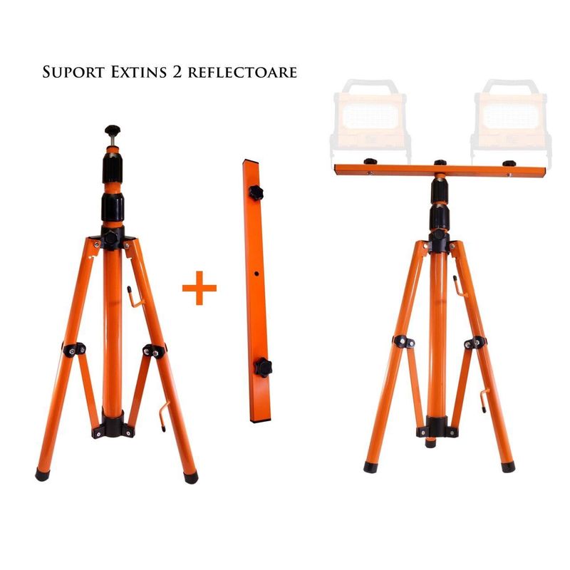 TV, Audio-Video si Foto - Aparate foto si accesorii - Accesorii foto si video - Trepiede - Trepied telescopic pentru incalzitoare cu infrarosu/reflectoare, 152 cm, RICHMANN EXCLUSIVE - Infinity.ro