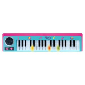 Orga Electronica Kally MashUP, pentru Copii, 37 taste, Melodii, Difuzor, Luminite, Baterii incluse