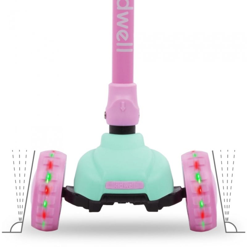 Sport si Outdoor - Role, trotinete si skateboard - Trotinete copii - Trotineta Kidwell JAX - Mint Pink - Infinity.ro