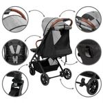 Jucarii, Copii si Bebe - Carucioare si articole de transport - Carucioare - Carucioare sport - Carucior sport Kidwell COLMER Cool Grey - Infinity.ro