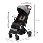 Jucarii, Copii si Bebe - Carucioare si articole de transport - Carucioare - Carucioare sport - Carucior sport Kidwell COLMER Cool Grey - Infinity.ro