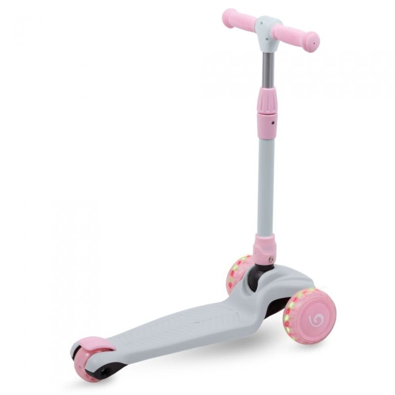 Sport si Outdoor - Role, trotinete si skateboard - Trotinete copii - Trotineta Kidwell JAX - Gray Pink - Infinity.ro