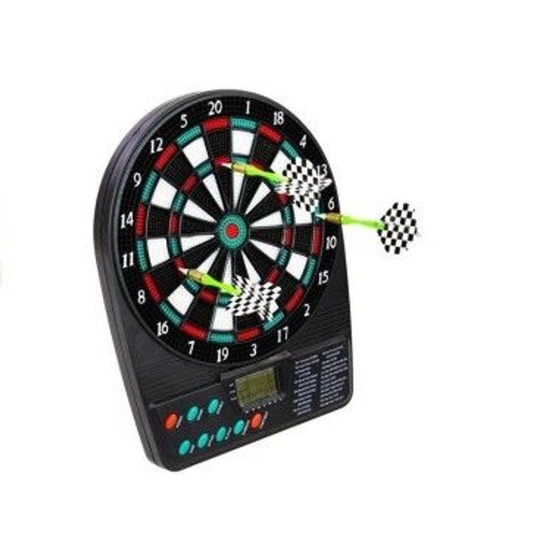 Jucarii, Copii si Bebe - Jucarii si jocuri - Jocuri si puzzle - Jocuri de societate - Joc de darts electronic cu display, 18 jocuri, 3 sageti, 2-8 jucatori, LeanToys, 1654 - Infinity.ro