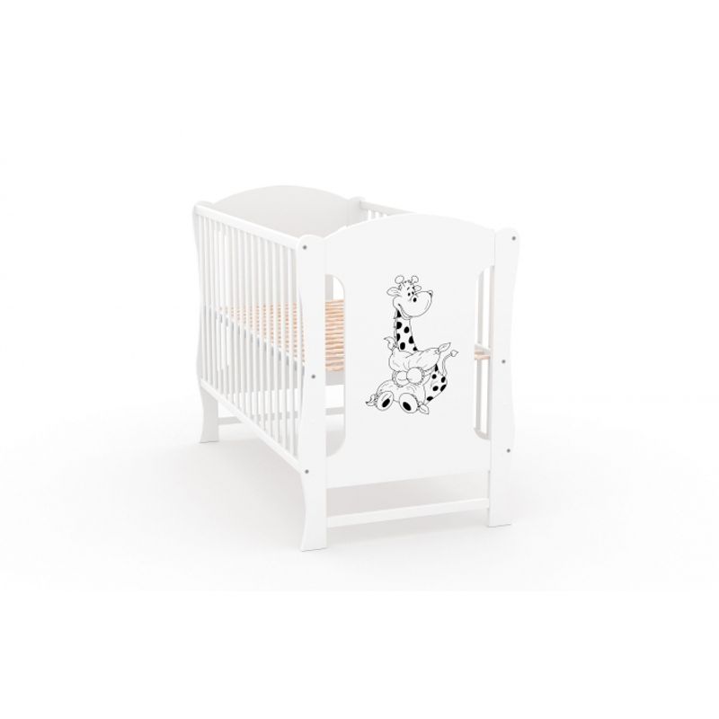 Casa si Gradina - Mobilier - Mobilier copii - Patuturi copii - Patut fara sertar VESSANTI Zuza Alb + Saltea Cocos 8 cm - Infinity.ro