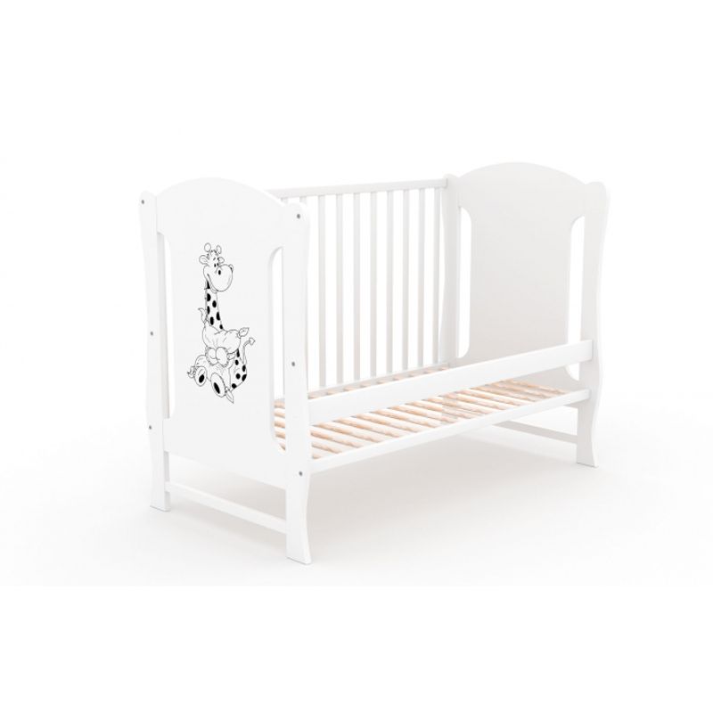 Casa si Gradina - Mobilier - Mobilier copii - Patuturi copii - Patut fara sertar VESSANTI Zuza Alb + Saltea Cocos 8 cm - Infinity.ro