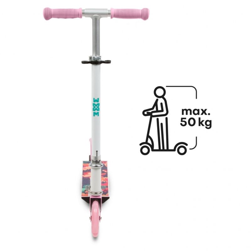Sport si Outdoor - Role, trotinete si skateboard - Trotinete copii - Trotineta pliabila 120mm WXM SKIPO - Floral - Infinity.ro
