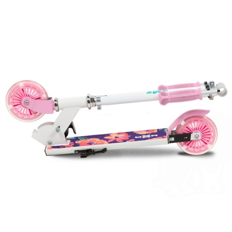Sport si Outdoor - Role, trotinete si skateboard - Trotinete copii - Trotineta pliabila 120mm WXM SKIPO - Floral - Infinity.ro