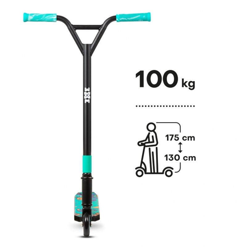 Sport si Outdoor - Role, trotinete si skateboard - Trotinete copii - Trotineta pentru cascadorii WXM WRS-CY1 - Turquoise - Infinity.ro