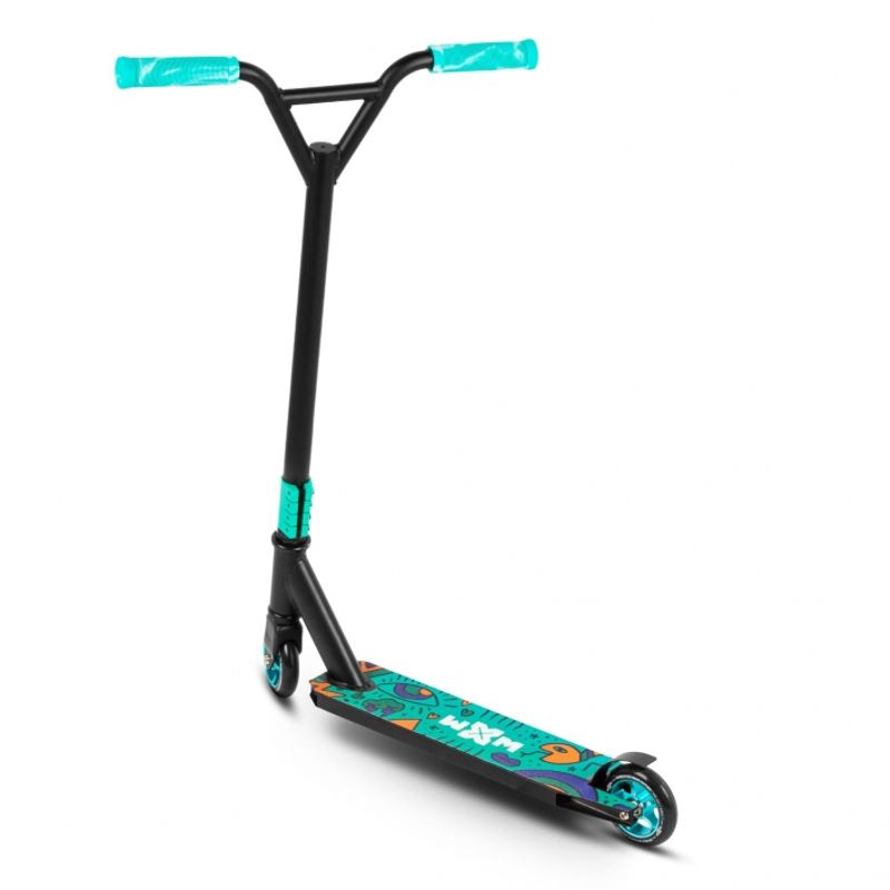 Sport si Outdoor - Role, trotinete si skateboard - Trotinete copii - Trotineta pentru cascadorii WXM WRS-CY1 - Turquoise - Infinity.ro