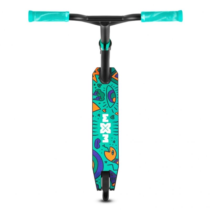 Sport si Outdoor - Role, trotinete si skateboard - Trotinete copii - Trotineta pentru cascadorii WXM WRS-CY1 - Turquoise - Infinity.ro