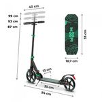 Sport si Outdoor - Role, trotinete si skateboard - Trotinete copii - Trotineta pliabila de oras WXM RSN-B01 - Green - Infinity.ro