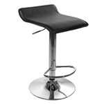 Casa si Gradina - Mobilier - Scaune si fotolii - Scaune - Scaun de bucatarie/bar, Artool, Fort, rotativ, piele ecologica, negru si argintiu, 38x39x84 cm - Infinity.ro