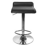 Casa si Gradina - Mobilier - Scaune si fotolii - Scaune - Scaun de bucatarie/bar, Artool, Fort, rotativ, piele ecologica, negru si argintiu, 38x39x84 cm - Infinity.ro