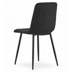 Casa si Gradina - Mobilier - Mese si birouri - Mese living - Masa pentru sufragerie/living + 4 scaune Kara, Artool, lemn, alb si negru, 120x80x75 cm - Infinity.ro