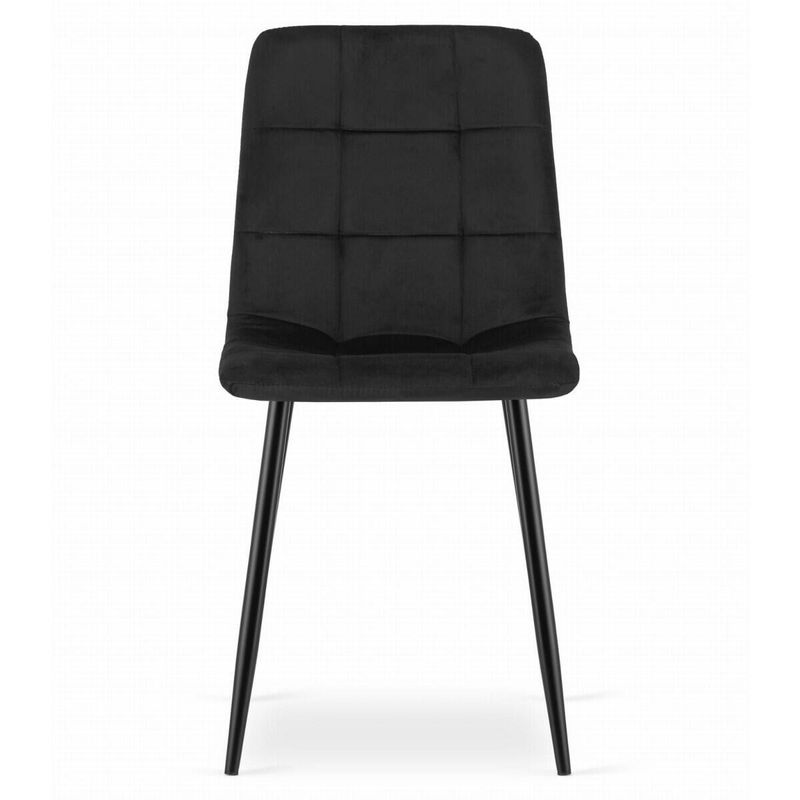 Casa si Gradina - Mobilier - Mese si birouri - Mese living - Masa pentru sufragerie/living + 4 scaune Kara, Artool, lemn, alb si negru, 120x80x75 cm - Infinity.ro