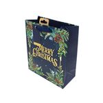 Market - Cadouri - Pungi cadou si accesorii - Punga de cadou, din hartie, colectia Clairefontaine de la Eurowrap, 33x26,5 cm, burduf de 14 cm, Merry Xmas - Infinity.ro