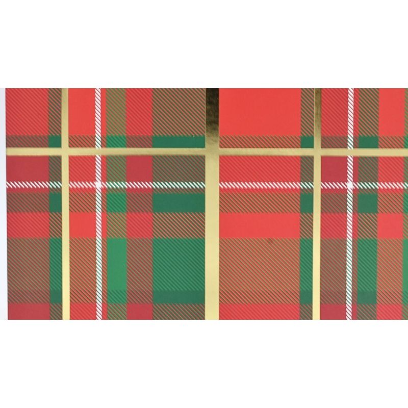 Market - Cadouri - Pungi cadou si accesorii - Punga de cadou, din hartie, colectia Clairefontaine de la Eurowrap, 25x21,5 cm, burduf de 10 cm, Tartan - Infinity.ro