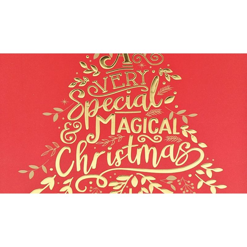 Market - Cadouri - Pungi cadou si accesorii - Punga de cadou, din hartie, colectia Clairefontaine de la Eurowrap, 25x21,5 cm, burduf de 10 cm, Magical Xmas - Infinity.ro