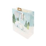 Market - Cadouri - Pungi cadou si accesorii - Punga de cadou, din hartie, colectia Clairefontaine de la Eurowrap, 25x21,5 cm, burduf de 10 cm, Polar bear - Infinity.ro