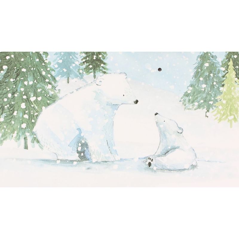 Market - Cadouri - Pungi cadou si accesorii - Punga de cadou, din hartie, colectia Clairefontaine de la Eurowrap, 25x21,5 cm, burduf de 10 cm, Polar bear - Infinity.ro