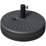 Casa si Gradina - Decoratiuni - Obiecte decorative - Suporturi umbrele - Suport pentru umbrela 38-48 mm, rotund, HDPE si otel, negru, 51x28 cm - Infinity.ro