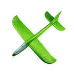 Jucarii, Copii si Bebe - Jucarii si jocuri - Jucarii & jocuri educative - Jucarii interactive - Avion Planor din Polistiren cu Lumini, Verde, Lungime 47 cm - Infinity.ro