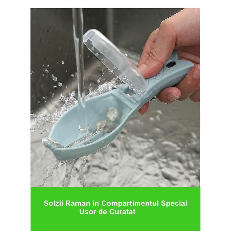 Casa si Gradina - Bucatarie si vesela - Vesela si tacamuri - Cutite si seturi de cutite - Curatator Manual Solzi de Pește, Albastru - Infinity.ro