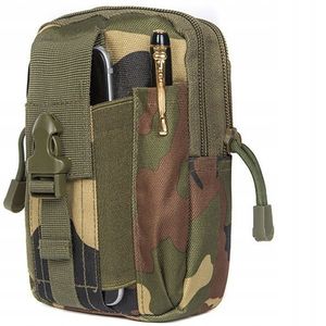 Geanta tactica militara, poliester, capacitate 1 l, 18 cm, camuflaj