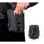 Sport si Outdoor - Articole de voiaj - Rucsacuri - Geanta tactica militara, poliester, capacitate 1 l, 18 cm, negru - Infinity.ro