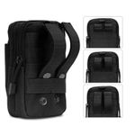 Sport si Outdoor - Articole de voiaj - Rucsacuri - Geanta tactica militara, poliester, capacitate 1 l, 18 cm, negru - Infinity.ro