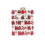 Casa si Gradina - Mobilier - Organizare si depozitare - Pungi depozitare - Punga de cadou, din hartie, colectia Clairefontaine de la Eurowrap, 25x21,5 cm, burduf de 10 cm, Ho ho ho - Infinity.ro