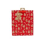 Market - Cadouri - Pungi cadou si accesorii - Punga de cadou, din hartie, colectia Clairefontaine de la Eurowrap, 25x21,5 cm, burduf de 10 cm, Gingerbread man - Infinity.ro