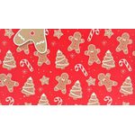 Market - Cadouri - Pungi cadou si accesorii - Punga de cadou, din hartie, colectia Clairefontaine de la Eurowrap, 25x21,5 cm, burduf de 10 cm, Gingerbread man - Infinity.ro