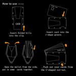 Fashion, accesorii si bijuterii - Barbati - Accesorii barbati - Portofele barbati - Portofel NeoHGS™, Tip Portcard, Protectie RFID Anti-Furt, Unisex, Material Aluminiu, Suport 12 Carduri si Bacnote,Negru - Infinity.ro