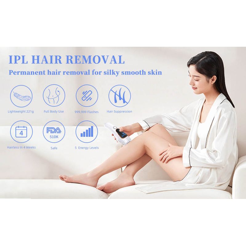 Ingrijire personala si Cosmetice - Aparate & accesorii ingrijire personala - Epilatoare si accesorii - Epilatoare - Epilator IPL NeoHGS, Epilare Definitiva Fara Durere, Tehnologie IPL, 5 Trepte De Intensitate,Senzor Piele, Mod Automat - Infinity.ro
