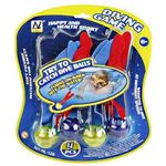Jucarii, Copii si Bebe - Jucarii si jocuri - Jucarii de exterior - Jucarii pentru plaja si nisip - Set 4 bilute cu limini de scufundare, NL-12B - Infinity.ro