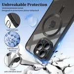 Laptop, Telefoane si Tablete - Telefoane mobile si accesorii - Accesorii Telefoane - Huse telefoane - Husa pentru iPhone 16 Pro, TPU, MagSafe, Anti-Alunecare, Anti-Galbenire, Transparenta cu Margine Neagra - Infinity.ro