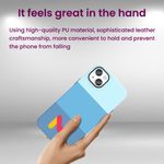 Laptop, Telefoane si Tablete - Telefoane mobile si accesorii - Accesorii Telefoane - Huse telefoane - Husa de protectie din piele ecologica rezistenta la socuri pentru Iphone 14, Albastru - Infinity.ro